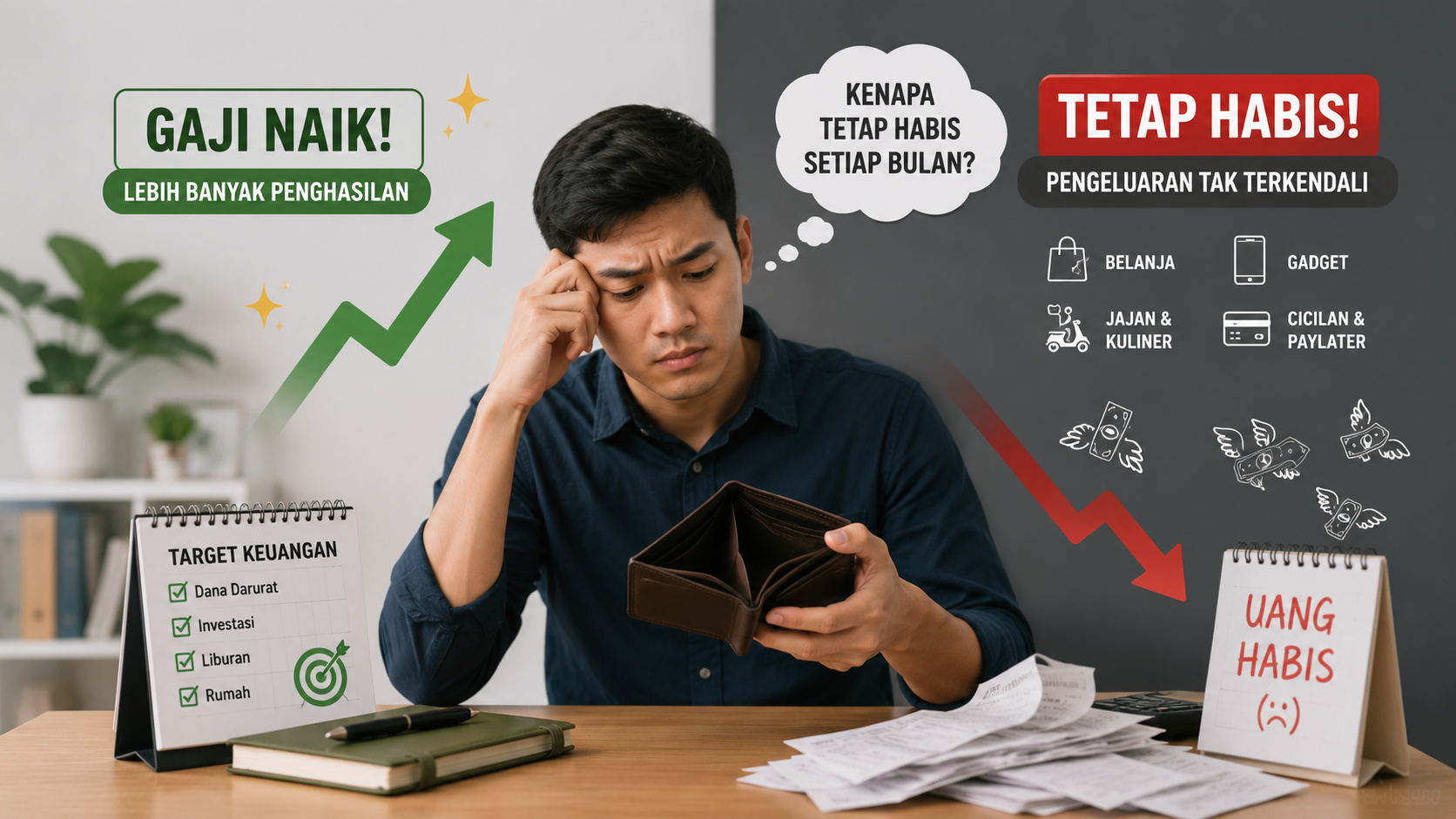 Jebakan Gaji Naik Tapi Tetap Habis